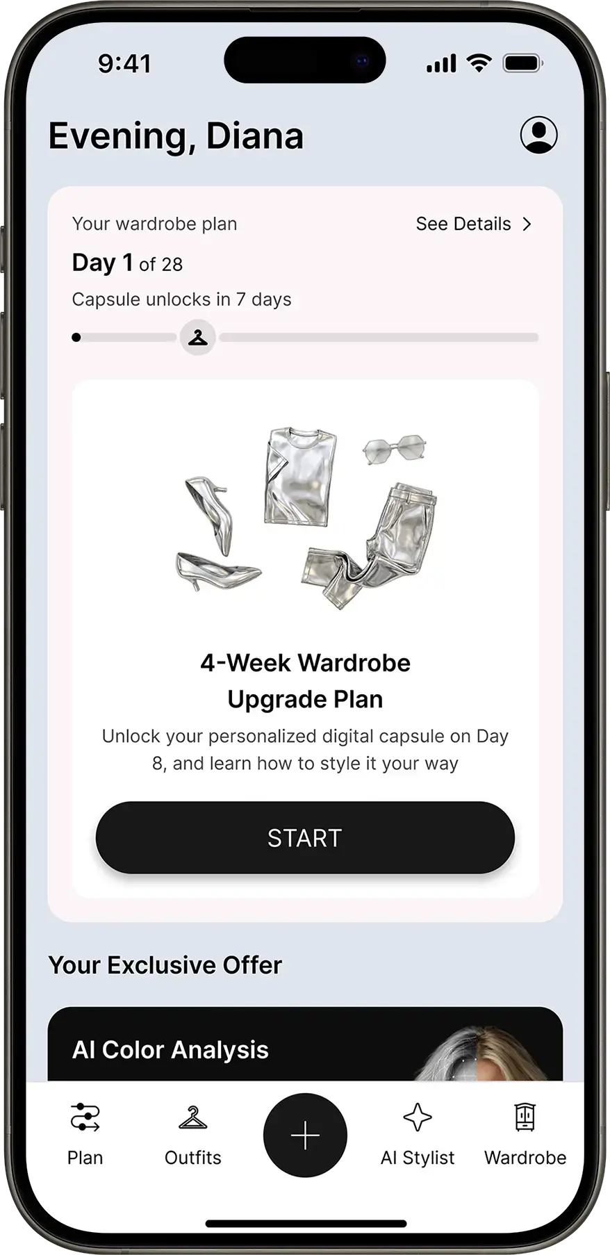 Phone demo screen